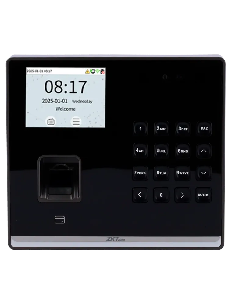 ZKTECO Control de presencia y acceso simple - Facial, huella, tarjeta