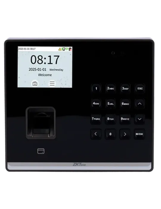 ZKTECO Control de presencia y acceso simple - Facial, huella, tarjeta