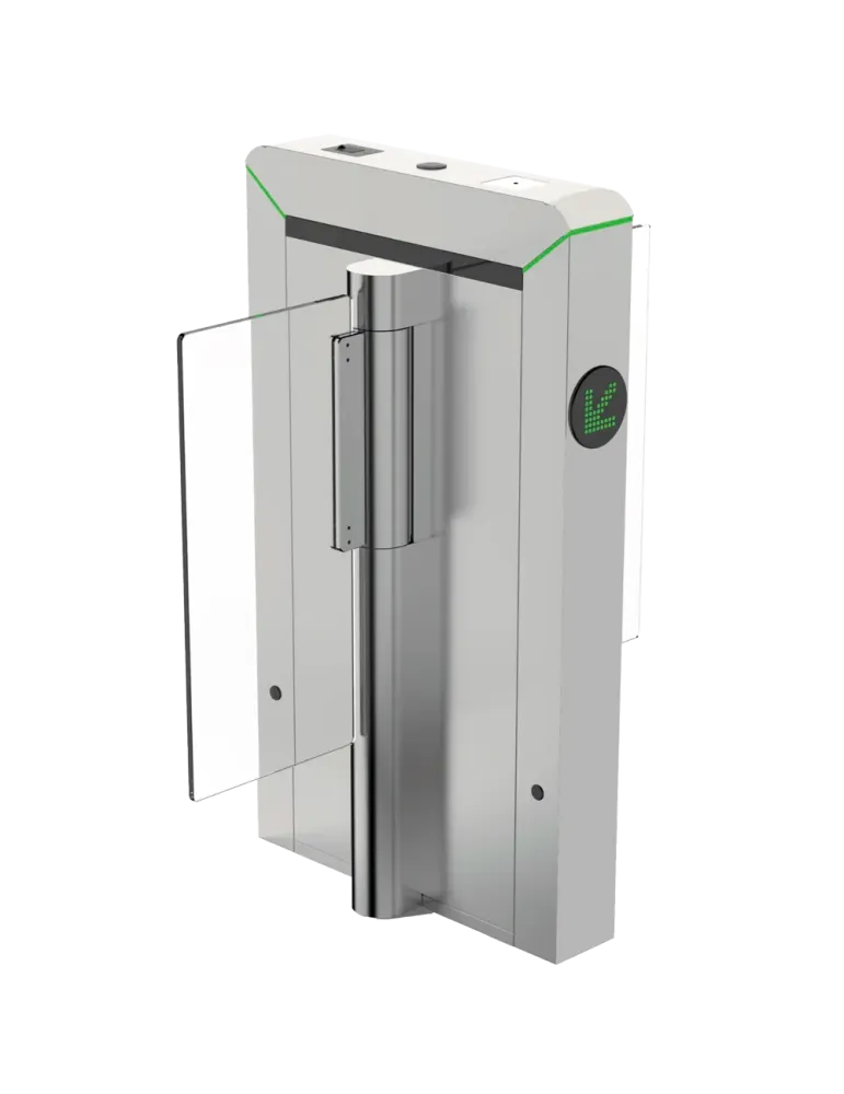 ZKTECO Torno de acceso bidireccional doble - Portillo compacto con bar