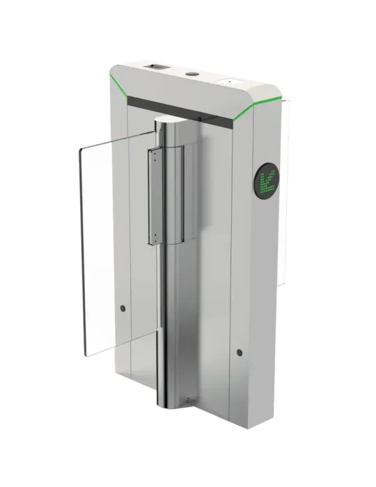 ZKTECO Torno de acceso bidireccional doble - Portillo compacto con bar