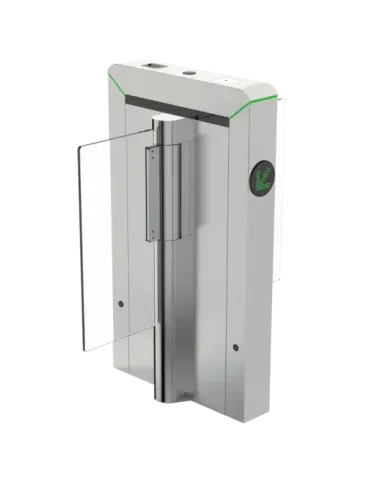 ZKTECO Torno de acceso bidireccional doble - Portillo compacto con bar