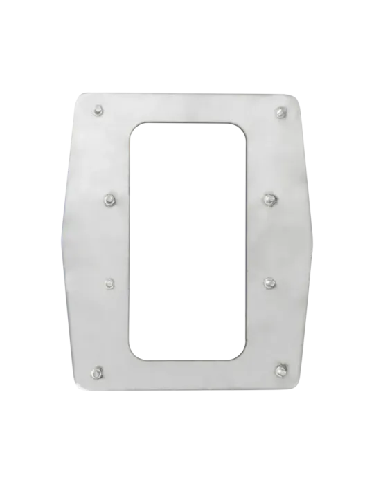 ZKTECO Placa de acero personalizada para tornos - Embellecedor para le