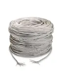 MCi - Bobina cable de red Cat. 5e UTP AWG24 rígido en Gris - ¡Calidad Garantizada!