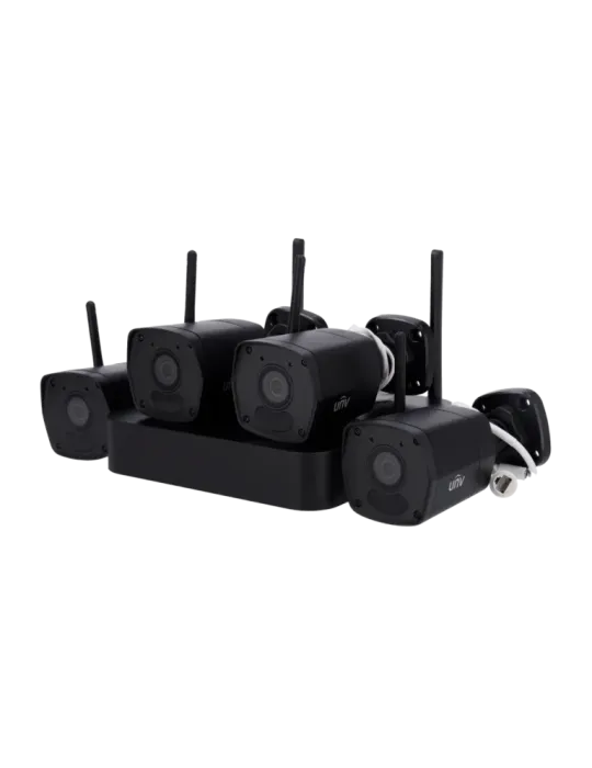 Compra el Kit de Videovigilancia WiFi UNV para Seguridad en Negro Compra el Kit de Videovigilancia WiFi UNV para Seguridad en Negro