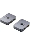 Switch conmutador 8k hdmi 2.1 bidireccional vention akph0 hdmi hembra/usb-c hembra - 2x hdmi hembra