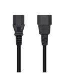 Cable alimentación aisens a132-0532/ iec c13 hembra - iec c14 macho/ 10m/ negro
