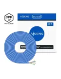 Bobina de cable rj45 utp awg24 lszh cpr dca aisens a135-0662 cat.6/ 100m/ azul
