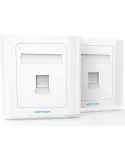 Placa de pared tipo 86 vention ifaw0/ 1 puerto rj45