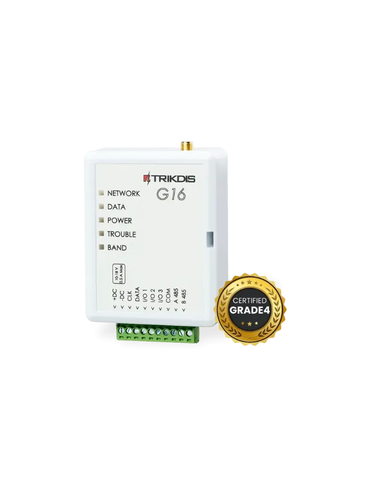 TRIKDIS TX-G16_4G: Alarmas Eficaces con Notificaciones Inmediatas