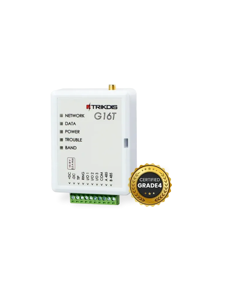 TRIKDIS TX-G16T 4G - Conexión Avanzada para Alarmas