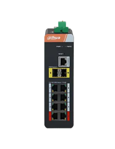 Switch Gigabit PoE DAHUA IS4210-8GT-120 para Instalaciones de Seguridad