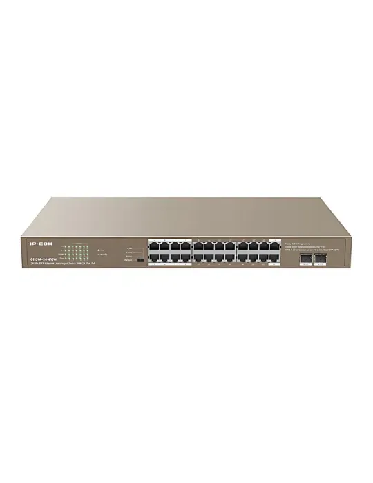 Switch IP-COM G1126P-24-410W: Eficiencia y Potencia