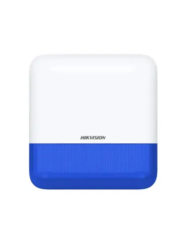 Sirena de Alarma Exterior Inalámbrica HIKVISION DS-PS1-E-WE (BLUE) para Seguridad Profesional