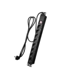 MCi PDU-8P1U-SWITCH: Toma Múltiple Enrackable con Seguridad