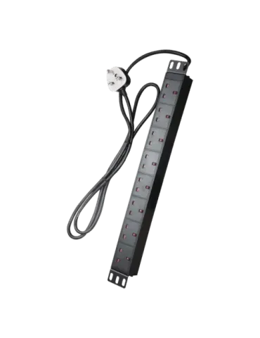 MCi PDU-8P1U-UK: Toma de Corriente Múltiple de 8 Salidas para Racks