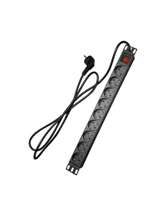 MCi PDU-9P1U-SWITCH: Toma Múltiple Enrackable y Segura