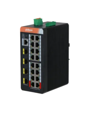 Switch PoE Gigabit DAHUA IS4420-16GT-240 para Instalaciones de Vigilancia