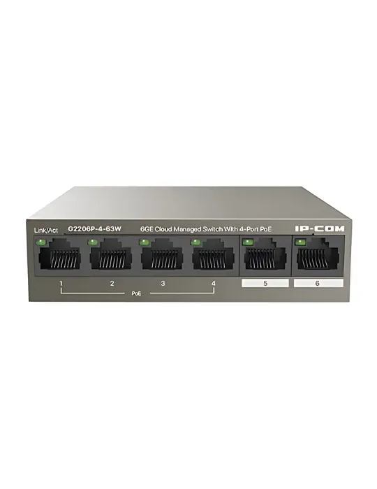 IP-COM G2206P-4-63W: Switch PoE para Redes Eficientes