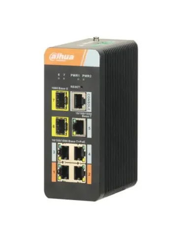 Switch PoE DAHUA PFS4207-4GT-DP: Ideal para Instalaciones de Seguridad