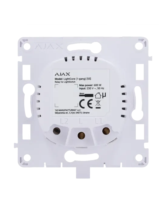 Relé para Interruptor de Luz Inteligente Simple AJAX AJ-LIGHTCORE-1G