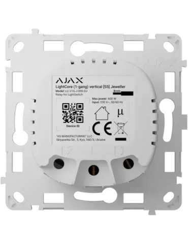 Relé para Interruptor de Luz Inteligente Simple Vertical - Activación Táctil