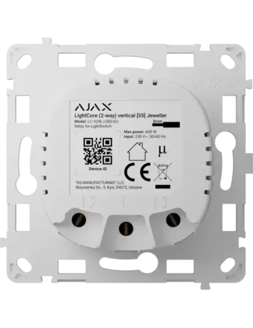 Relé para interruptor de luz inteligente bidireccional AJAX con alcance de comunicación de 1100m
