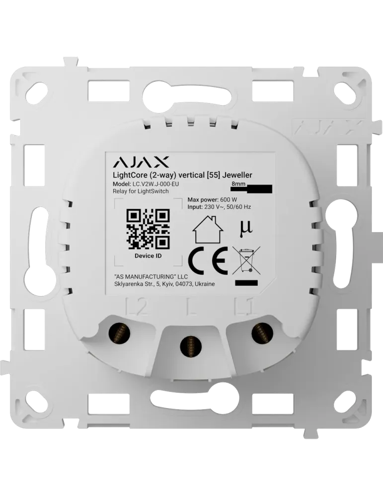 AJAX - Relé para interruptor de luz inteligente bidireccional con alc