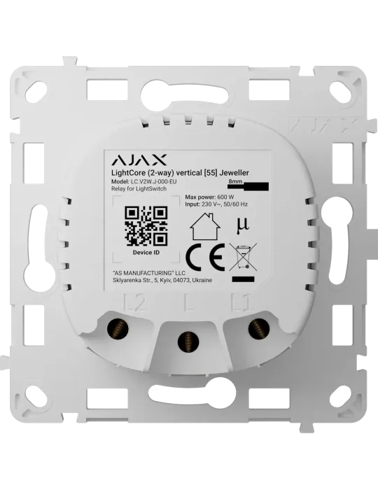 AJAX - Relé para interruptor de luz inteligente bidireccional con alc