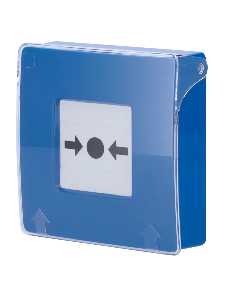 Compra el Botón Inalámbrico de Pared AJAX - Alarma de Incendio AZUL