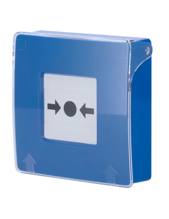 Compra el Botón Inalámbrico de Pared AJAX - Alarma de Incendio AZUL