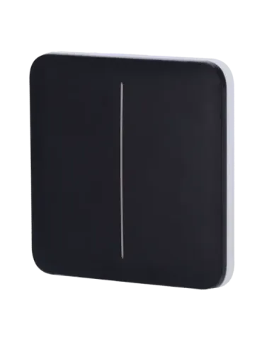 Panel Táctil LED Ajax para Luz Doble - Negro