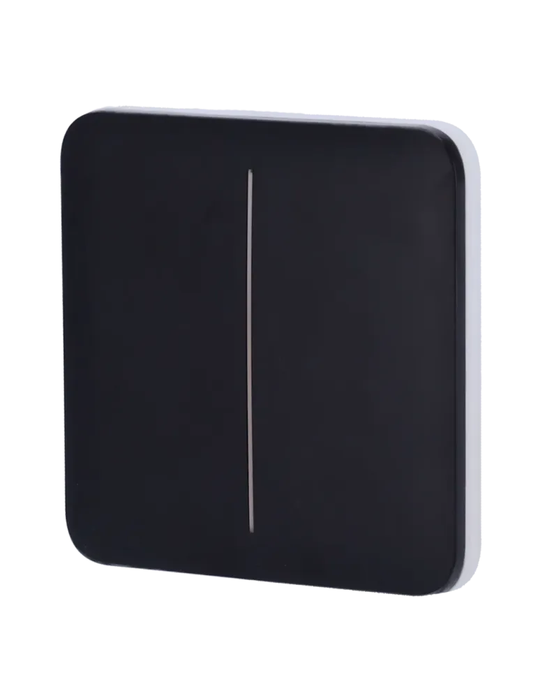 Compra el Panel Táctil LED Ajax para Interruptor de Luz Doble - Negro