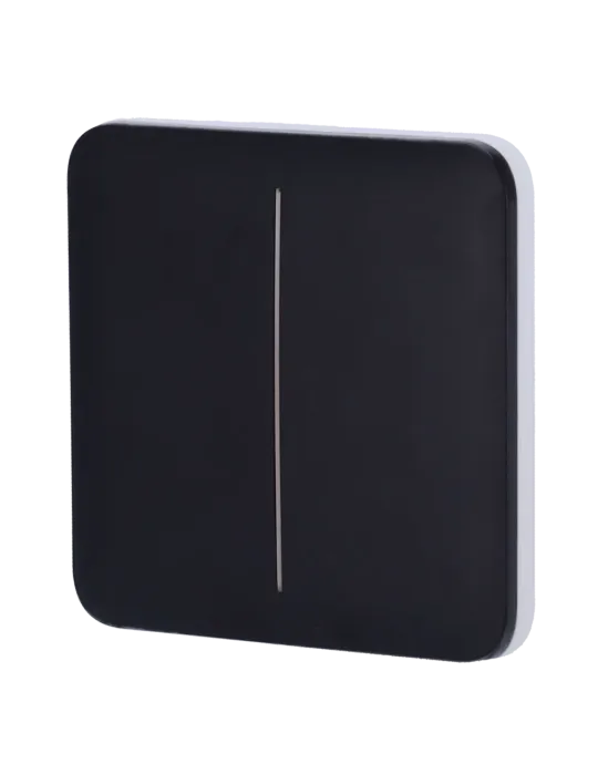 Compra el Panel Táctil LED Ajax para Interruptor de Luz Doble - Negro