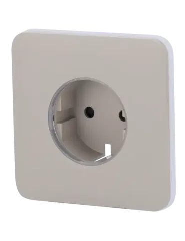 Cubierta Smart Ajax Oliva para Enchufe Tipo F - Control Táctil