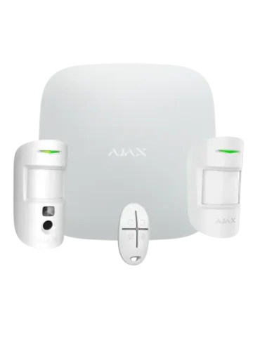 Kit de alarma profesional AJAX con Comunicación Ethernet y dual SIM GPRS