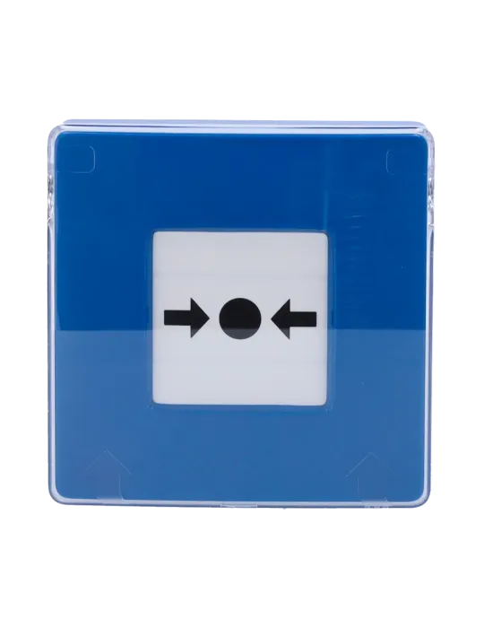 Compra el Botón Inalámbrico de Pared AJAX - Alarma de Incendio AZUL