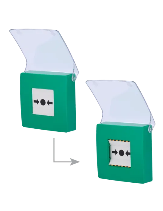 Compra Botón Manual Call Point Inalámbrico Green AJAX - Mejor Precio