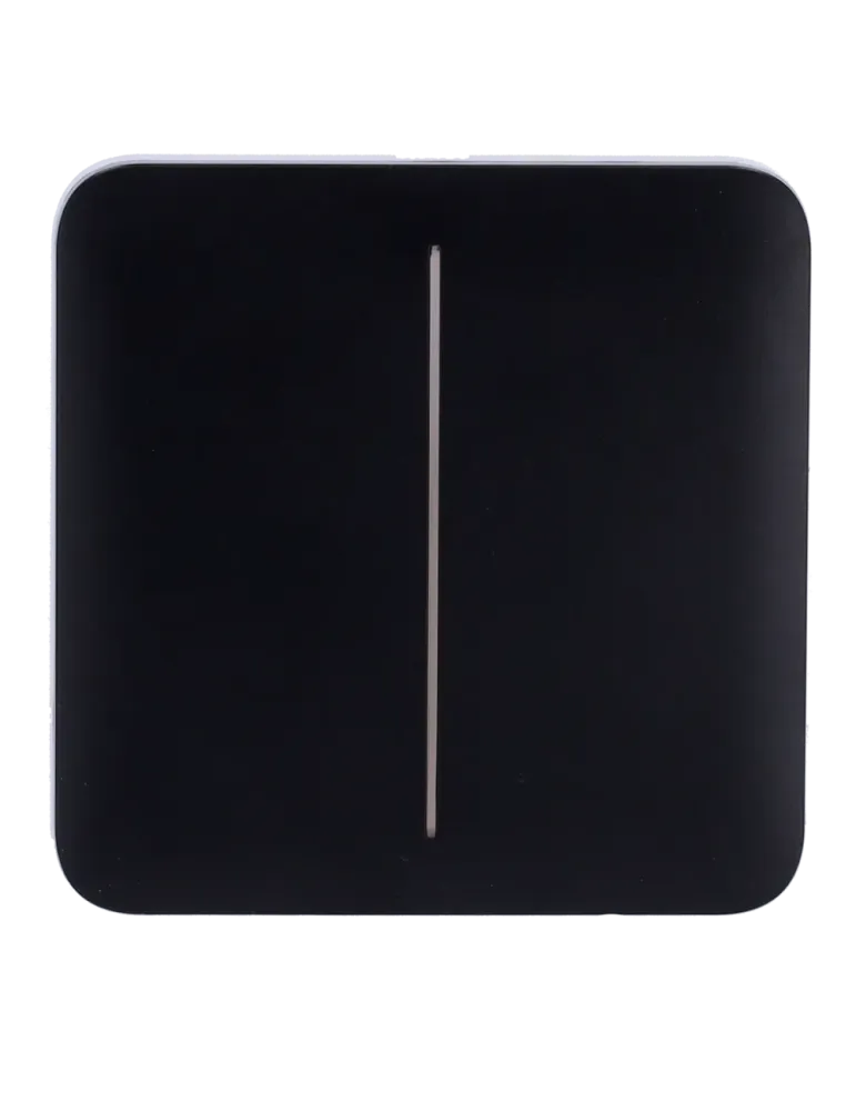 Compra el Panel Táctil LED Ajax para Interruptor de Luz Doble - Negro