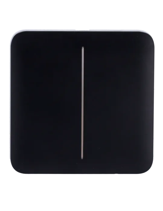 Compra el Panel Táctil LED Ajax para Interruptor de Luz Doble - Negro