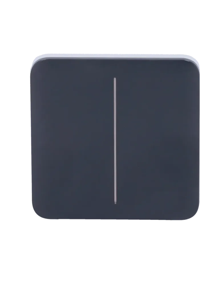 Compra Ahora el Panel Táctil LED Grafito para Interruptor de Luz Dobl