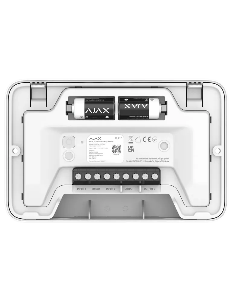 Ajax EN54 I/O Module 2X2 Jeweller | Módulo E/S Alarma Incendios EN 54