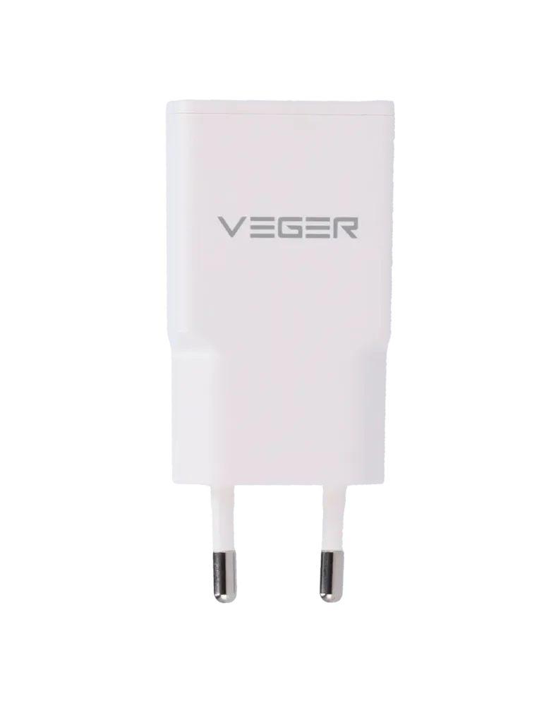 VEGER - Cargador USB QC3.0 / PD3.0 - Potencia 30W - Carga 2 dispositiv
