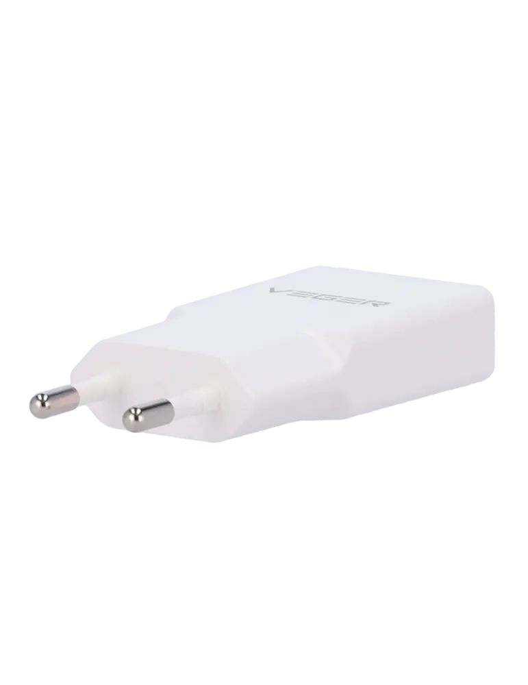 VEGER - Cargador USB QC3.0 / PD3.0 - Potencia 30W - Carga 2 dispositiv