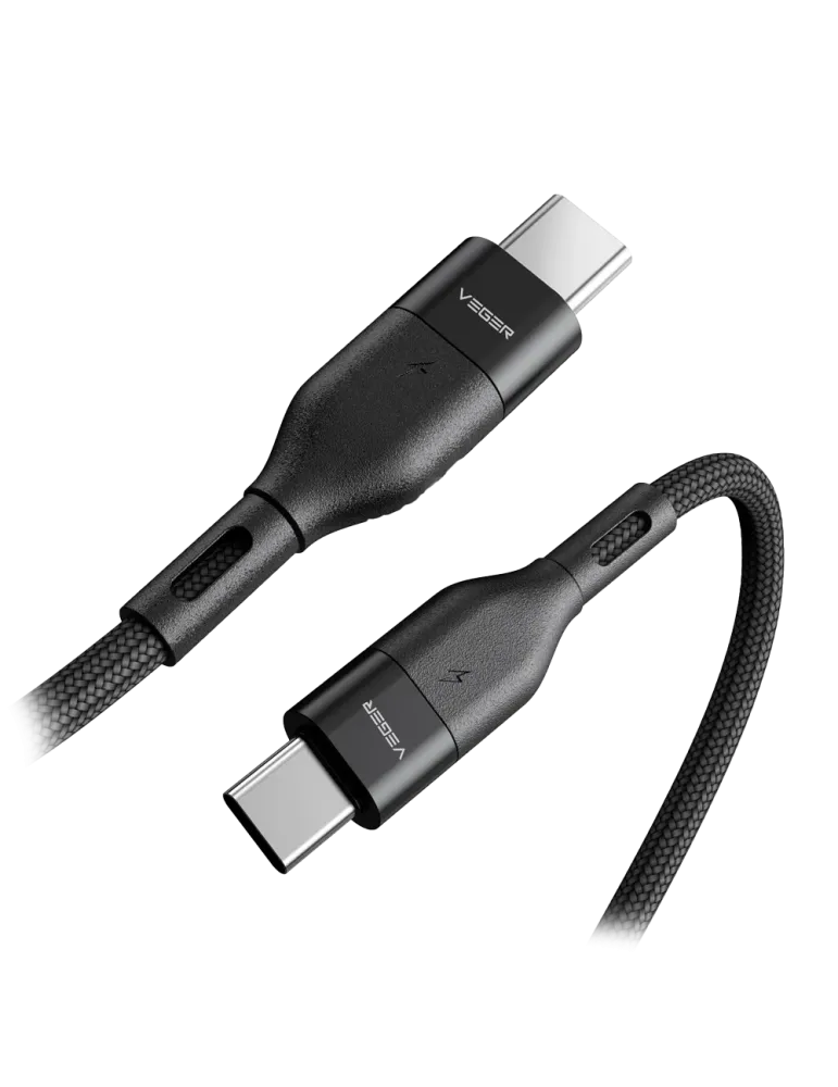 Veger - Cable USB2.0 para portátiles - USB-C a USB-C - Cubierta de met