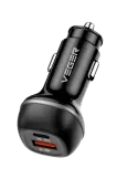 VEGER - Mechero coche - Potencia 51W - Carga rápida PD30W, QC18W - Sal