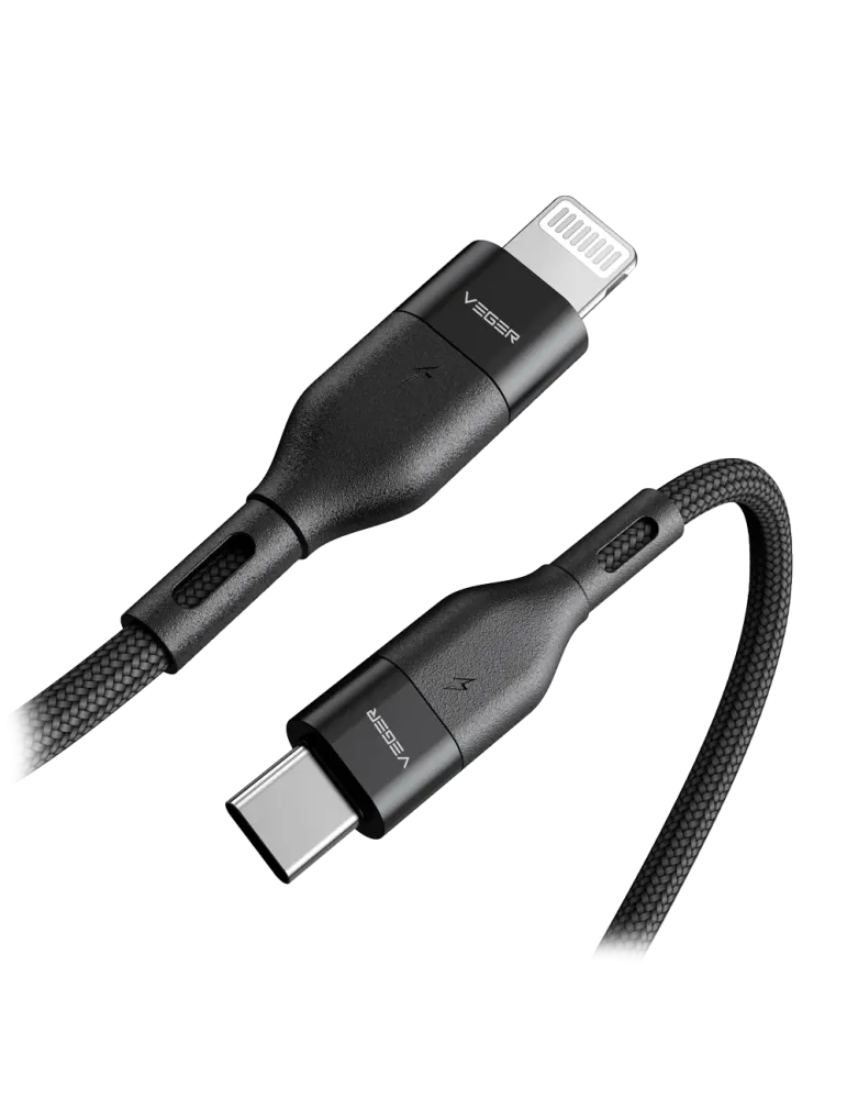 Veger - Cable USB2.0 para portátiles - USB-C a Lightning - Cubierta de