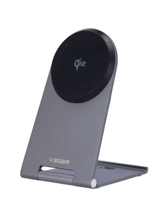 VEGER Cargador inalámbrico VEGER - Potencia 15W - Entrada USB-C - Carg