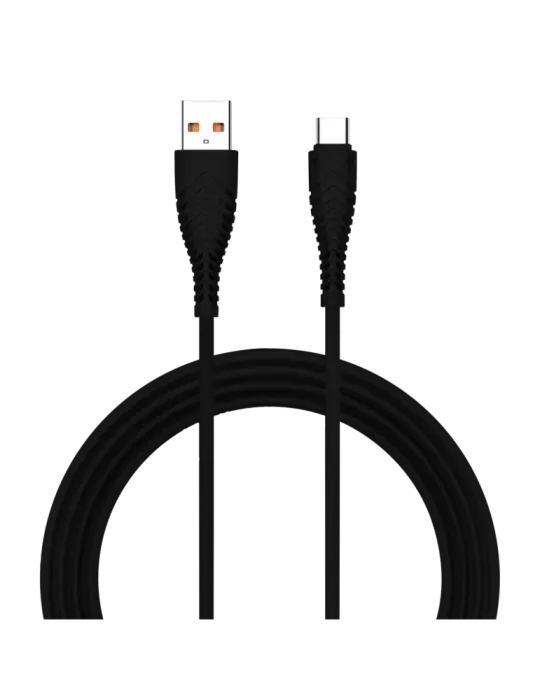 Veger - Cable USB2.0 - USB-A a USB-C - Cubierta de plástico, Nylon tre