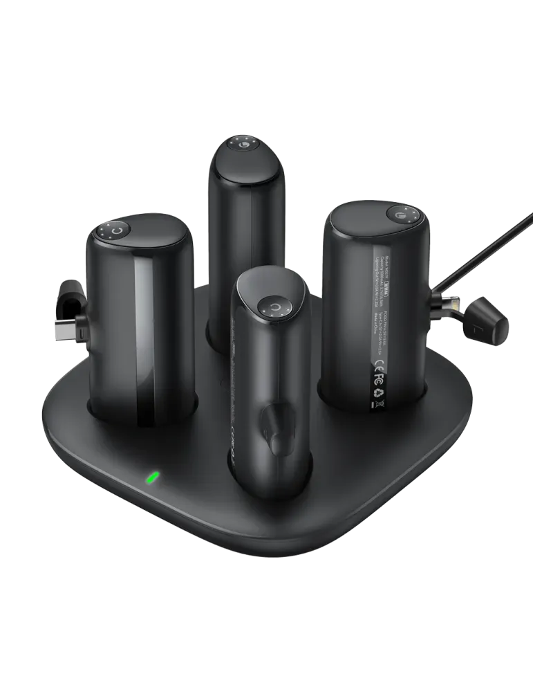 VEGER 4 power banks con base de carga - Capacidad 5000mAh / Power bank