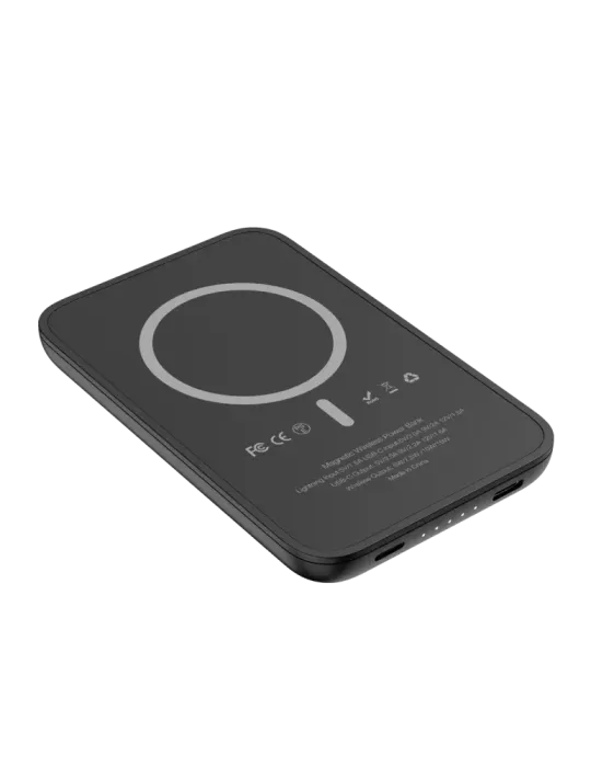 VEGER Power bank magnética inalámbrica - Capacidad 5000mAh - Entradas